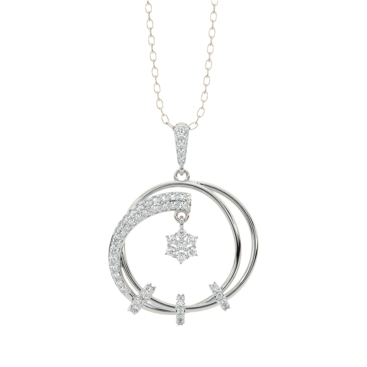 Logan Round Diamond Pendant